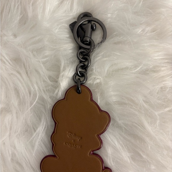 Coach Black & Red Mickey Mouse Key Holder / Key Charm - Picture 5 of 5